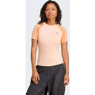 Adicolor 3-Stripes Raglan Slim T-shirt - Glow Pink - XS