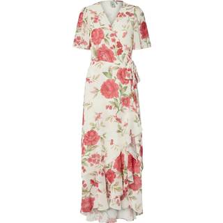 YAS - Yasveneda Ss Maxi Wrap Dress - 4823782 Gardenia Veneda Print