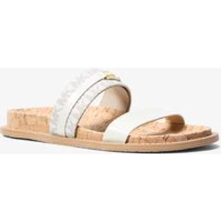 MK Mandy Signature Logo Flat Sandal - Natural - Michael Kors - EU 36.5
