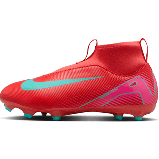 Nike Jr. Mercurial Superfly 10 Academy High Top-fodboldstøvler til flere typer underlag til mindre/større børn - rød - 32