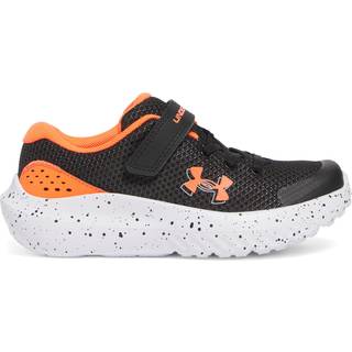 Under Armour Surge 4 AC Boys' Pre-School Running Shoes Black / Ares Red / Ares Red 29.5