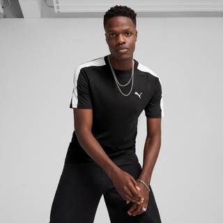 Men&#39;s Puma T7 T-Shirt, Black, Size M, Clothing - Black - M