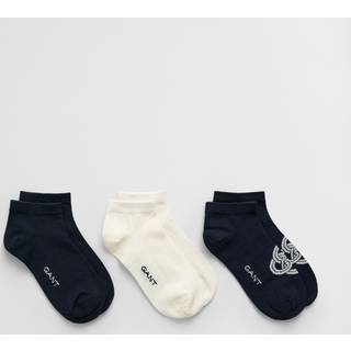 GANT Dame 3-Pack Monogram ankelsokker (36-38)
