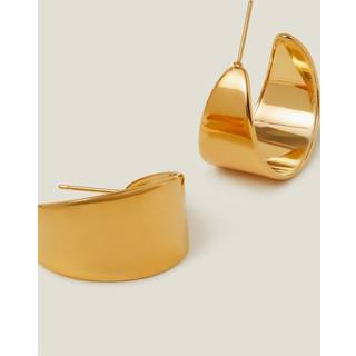 Accessorize Accessorize Gold 14ct Plated Stainless Steel Chunky Hoop Earrings