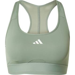 adidas Women's Powerreact Bra Sports-bh Damer størrelse XS farve olivengrøn