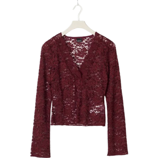 Gina Tricot-Lace top-blondetoppe-Rød-XS-Dame