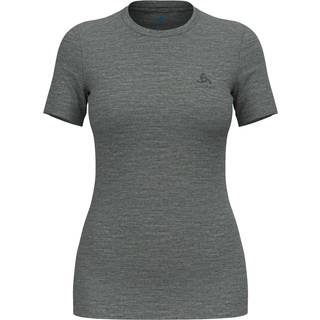 Odlo Women's Merino 160 Baselayer Crew Neck S/S Merino undertøj Damer størrelse L farve grå