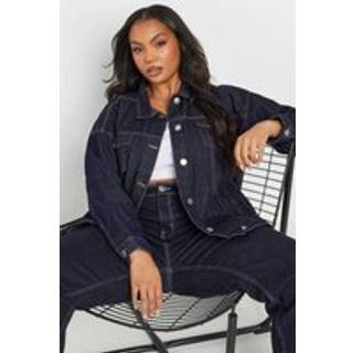 Yours Curve Yours Curve Blue Oversized 100% Cotton Denim Jacket