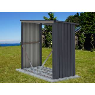 Brændeskur 1,82x0,89x1,56m,1,62m²,ProShed®, Antracit