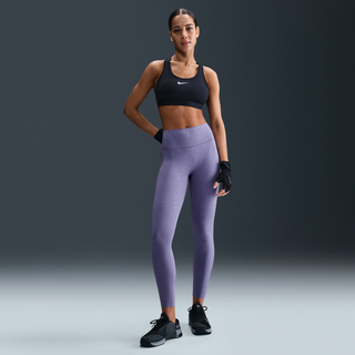 Blomstrede Nike Universa-leggings i 7/8 længde med medium støtte og høj talje til kvinder - lilla - M (EU 40-42)