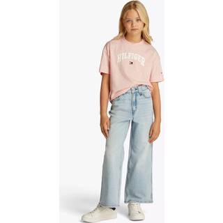 Tommy Hilfiger Tommy Hilfiger Pink Varsity Archive Short Sleeve 100% Cotton T-Shirt