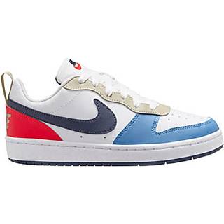 Nike Nike White Blue Red Youth Court Borough Low Recraft Trainers