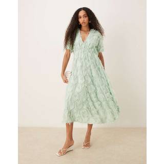 YAS Kjole - Pazylla Midi - Mist Green