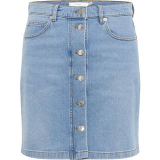 Inwear Sindraiw Short Skirt Nederdele 30110221 Light Washed Denim (40)