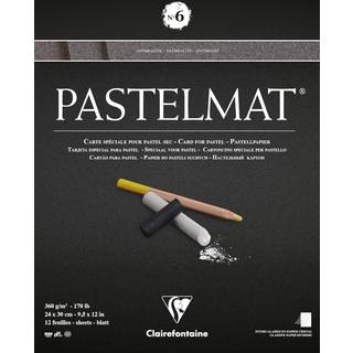Clairefontaine 96004C no6 Pastelblok 360gr. Antracite 24x30cm 12ark