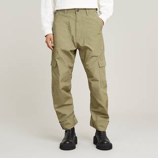Cargo 3D Boyfriend Pants - Green - Women