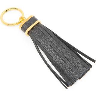 Tom Ford Tasseled leather keychain - black - One Size