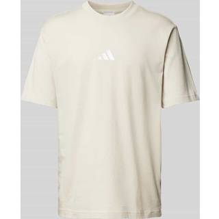Essentials Small Logo Single Jersey T-shirt - Beige / White