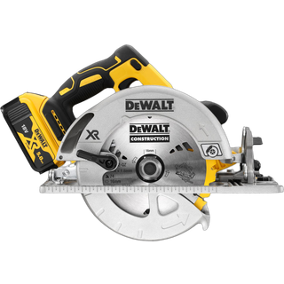 Batteridrevet rundsav DeWalt DCS572P2-QW; 18 V; 2x5,0 Ah batt.