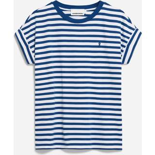 ARMEDANGELS Women's Idaara Stripes T-shirt Damer størrelse XL farve blå