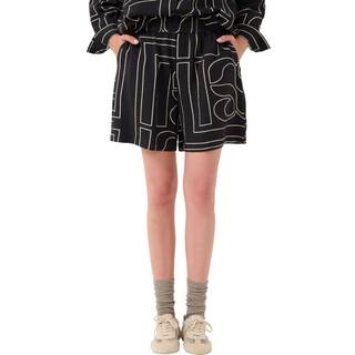 My Essential Wardrobe Kellymw Shorts Shorts & Knickers 10705098 Black Aop (34)