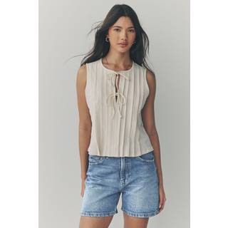 Next Mid Blue Denim Stretch Mom Shorts