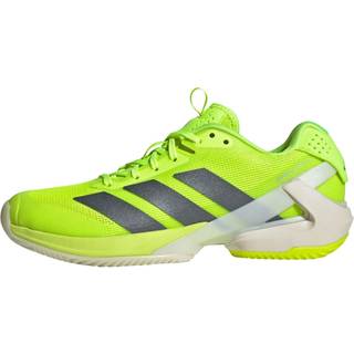 Adizero Ubersonic 5 Clay Tennis sko - Lucid Lemon / Iron Metallic / Cloud White - 40