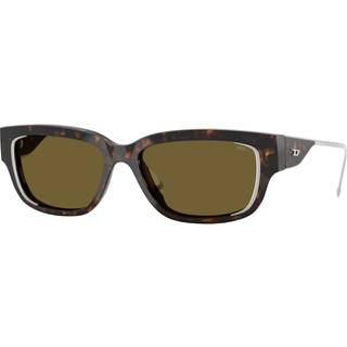 DIESEL Unisex DL2002MU 713/73 Solbriller Acetat Skildpadde Brun Firkantet Normal