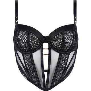 Hunkemöller Ikke-formstøbt longline bøjle-bh Missy sort - 75C