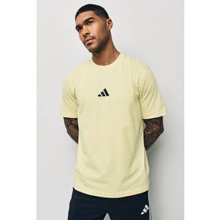 Essentials Small Logo Single Jersey T-shirt - Powder Yellow / Black - XS