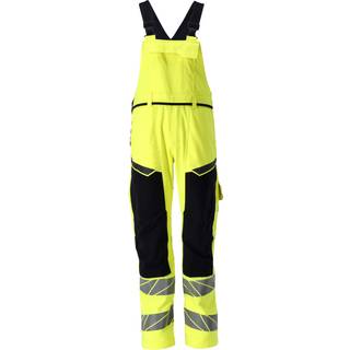 MASCOT® Overall med knælommer Hi-Vis Gul/Mørk Marine 21369-281-17010 82C44
