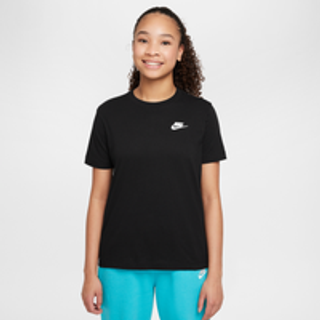 Nike -T-shirt til større børn (udvidet størrelse) - sort - S+
