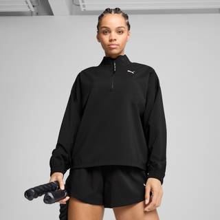 Women&#39;s Puma STRONG Woven Jacket, Black, Size XL, Clothing - Black - XL
