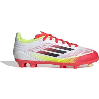 F50 League Firm/Multi-Ground Kids støvler - Cloud White / Core Black / Solar Yellow - 38