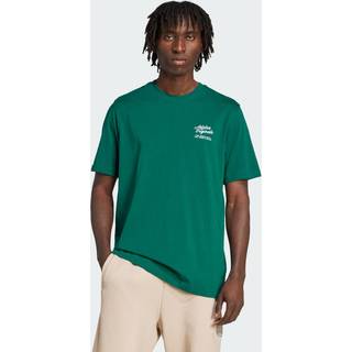 Diner Text Graphic Loose T-shirt - Collegiate Green - M