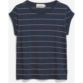 ARMEDANGELS Women's Jilaana Fine Stripes T-shirt Damer størrelse M farve blå