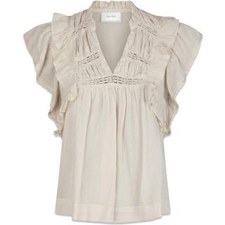 Jayla S Voile Bluse, Ivory, 34