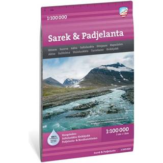 Calazo förlag Sarek & Padjelanta 1:100000 Nocolour, One size