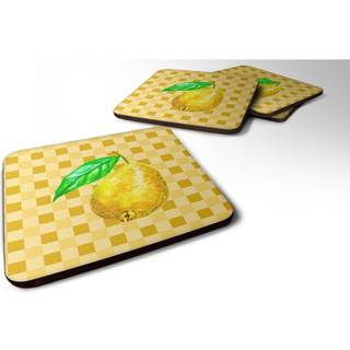 """" Caroline's Treasures Guava på Basketweave Decorative Coasters 3.5 multicolor """"