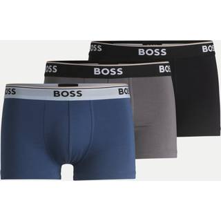 BOSS Black Herren Trunks blau,grau,schwarz Baumwolle & Mix unifarben