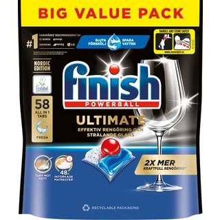 Finish Ultimate all-in-1 opvaskemiddeltabletter (58 stk.) - På lager i butik
