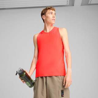 Men&#39;s Puma SEASONS cool CELL Tank, Red, Size XL, Clothing - Glowing Red - XL