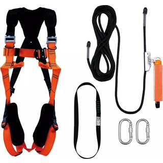 Faldsikringssæt fs basic 3 20m line m/glidelås h-sele kroge strop