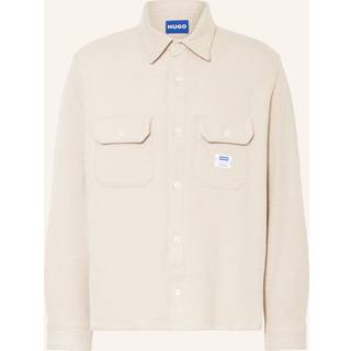 HUGO Blue Ekynone Long Sleeve Shirt Beige