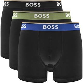 Pakke med tre par boxershorts i bomuld med stræk og logoer
