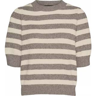 Vero Moda Rundhalset Pufærme Strikket TrøjeEU 34 (UK 6)