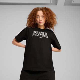 Women&#39;s Puma CLASS Relaxed T-Shirt, Black, Size L, Clothing - Black - L