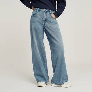 Skater High Loose Jeans - Medium blue - Women