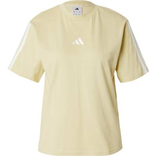 Essentials 3-Stripes Cotton T-shirt - Powder Yellow / White