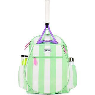 Ame & Lulu Jr. Love Tennis-rygsk (Mint/White Cabana Stripe)